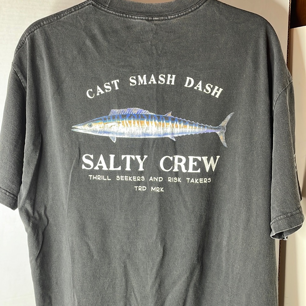 Salty Crew T Shirt Black Size XL